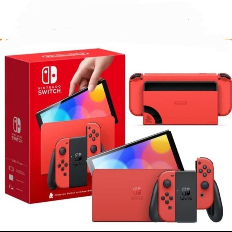Nintendo Switch OLED Model Mario Red New
